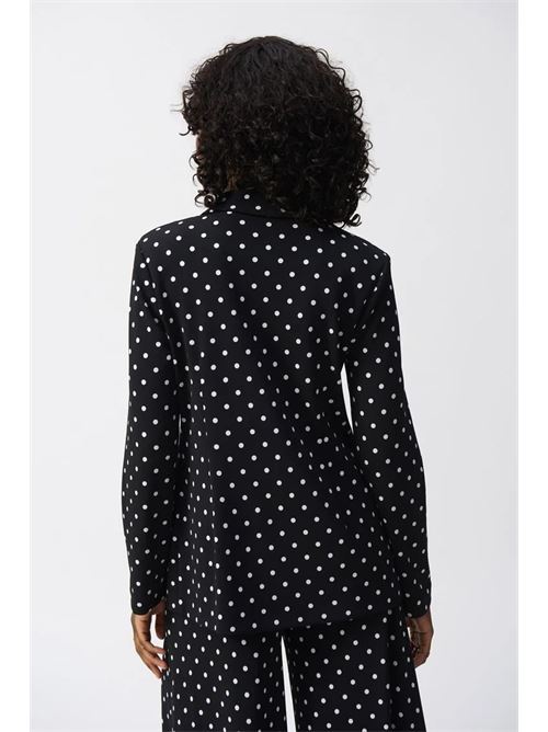 Blazer squadrato in maglia effetto seta con stampa a pois JOSEPH RIBKOFF | 251051110110